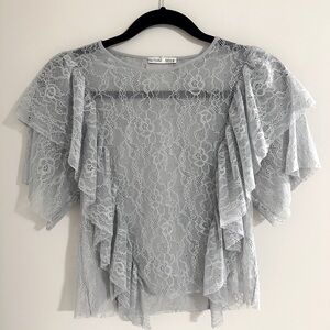 NWT Zara Women’s Lilac Lace Top, Size Small